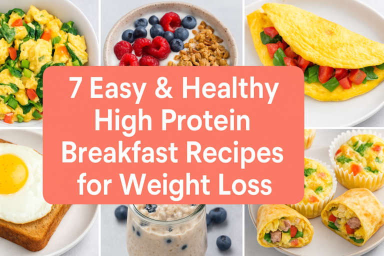 7 Easy & Healthy High Protein Breakfast Recipes for Weight Loss